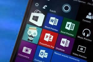 Windows 10 phone screen