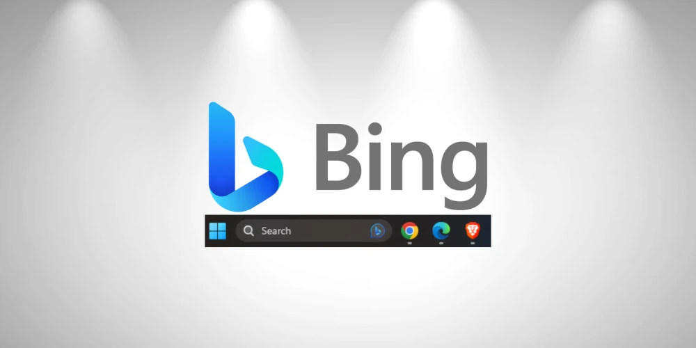 New AI-Powered Bing within the search box on the taskbar
