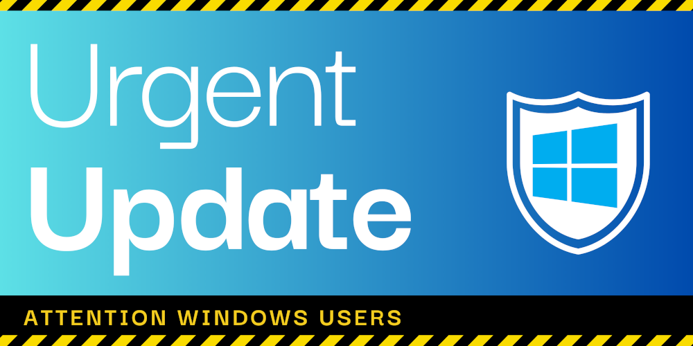 urgent Windows updates required